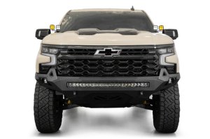 Chevrolet Silverado 1500 ZR2 Bumper - Front - Addictive Desert Designs - Stealth Fighter - Hammer Black - `25-`26